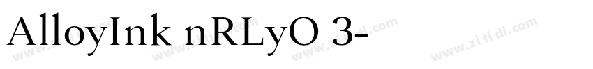 AlloyInk nRLyO 3字体转换